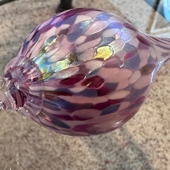 Vintage hand blown glass finial ornament - Picture 3 of 9